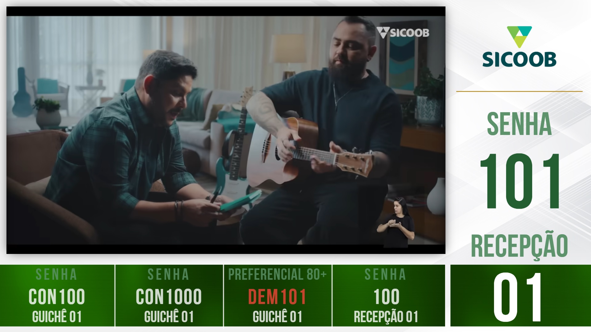 Painel de chamada